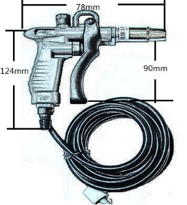  KERUISI手持式离子风枪004H尺寸结构